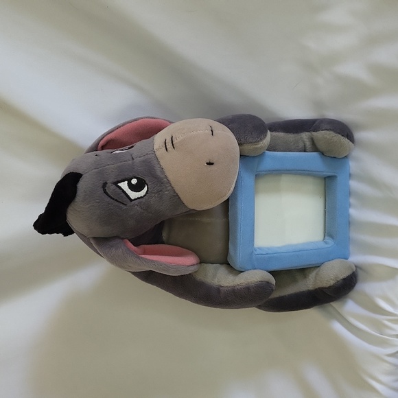Disney Store Eeyore Plush Holding photo frame Detachable Tail 11" - Picture 6 of 16